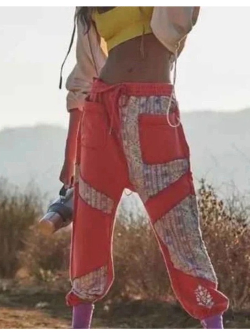 Free People Remix Harem cropped jogger sweatpants - Picture 2 of 7